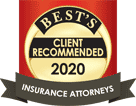 Best's Client Recommended 2020 Insurance Attorneys badge