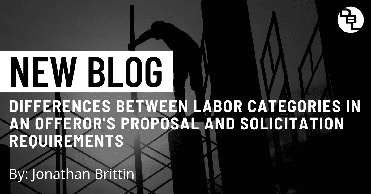 Differences Between Labor Categories In An Offeror's Proposal and Solicitation Requirements