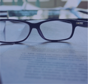 eye glasses and papers