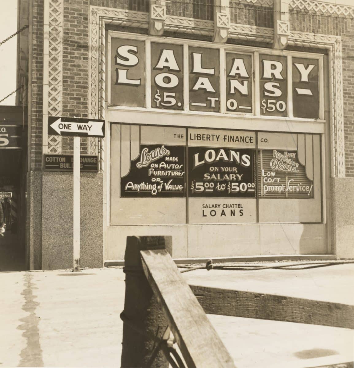 old time sign for salary loans