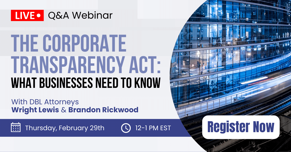 Live QA Webinar The Corporate Transparency Act What Businesses Need to Know